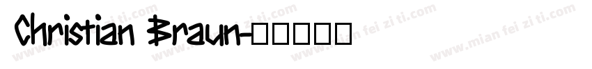 Christian Braun字体转换